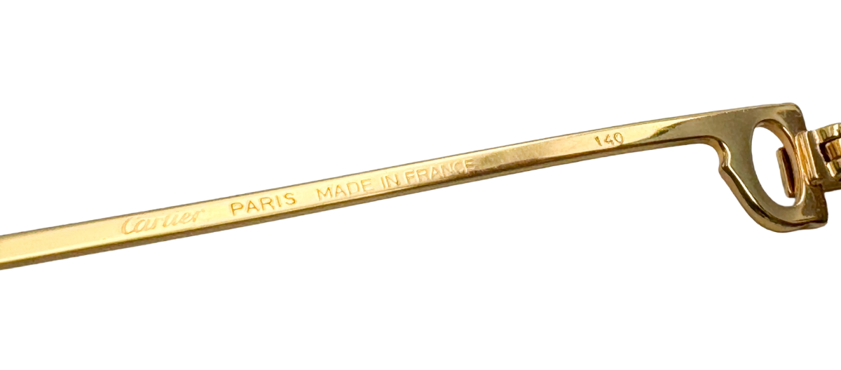 Lunettes Vintage CARTIER Vendôme Laqué - Monture de luxe aviateur N°19