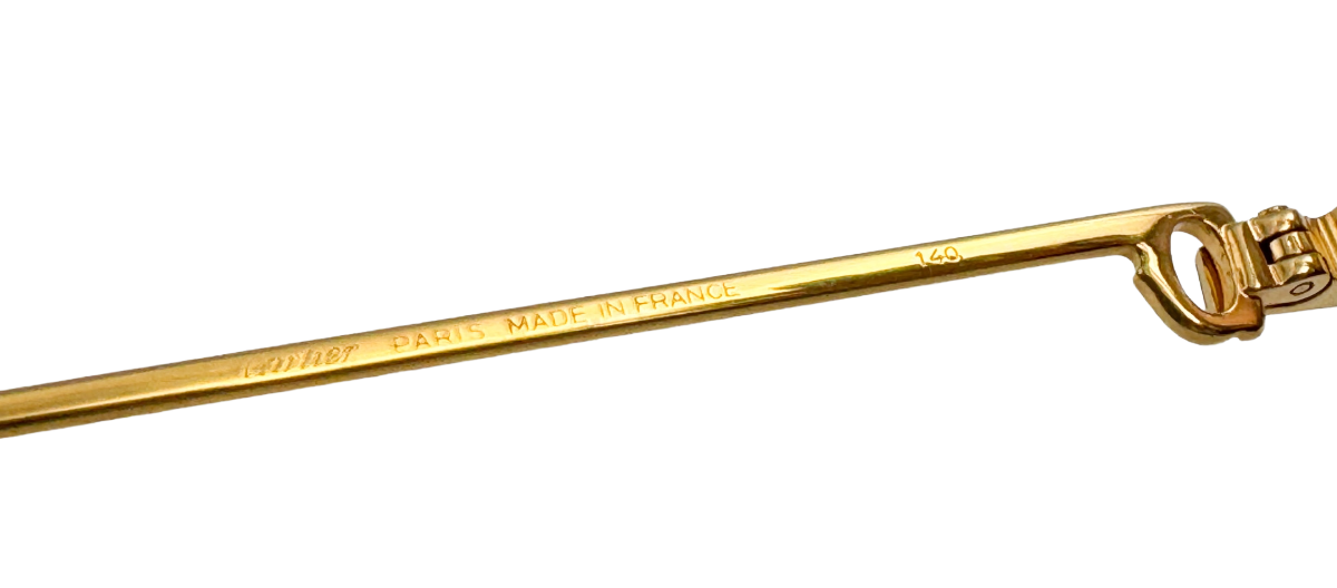 Lunettes Vintage CARTIER Vendôme Laqué 140 - Monture aviateur N°20