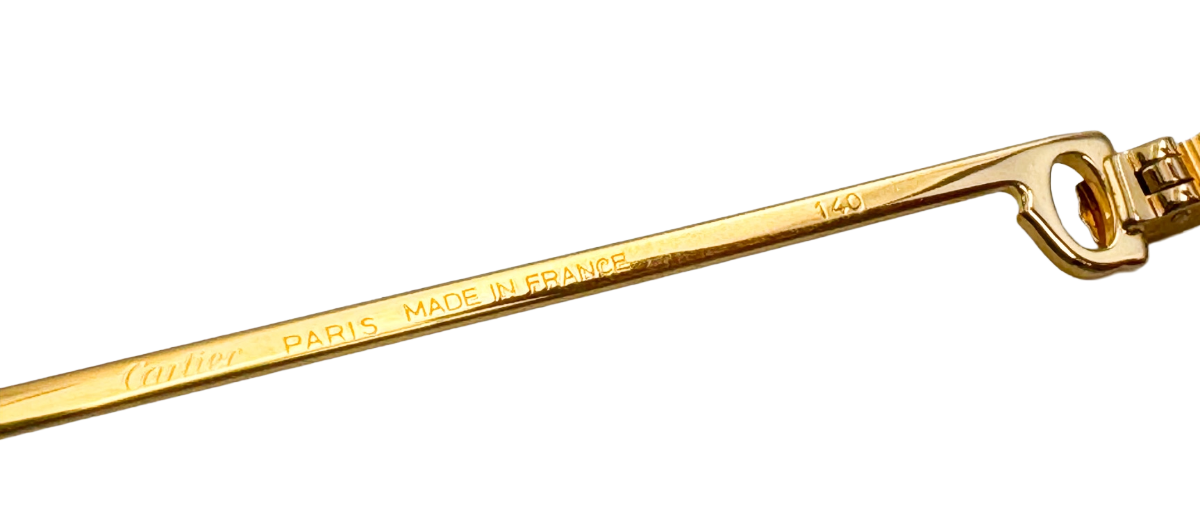 Lunettes Vintage CARTIER TANK – Monture de luxe aviateur – N°13