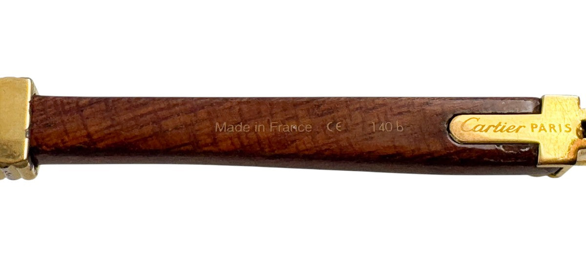 Lunettes Vintage CARTIER BAGATELLE 140b – Monture de luxe 1988 – N°1