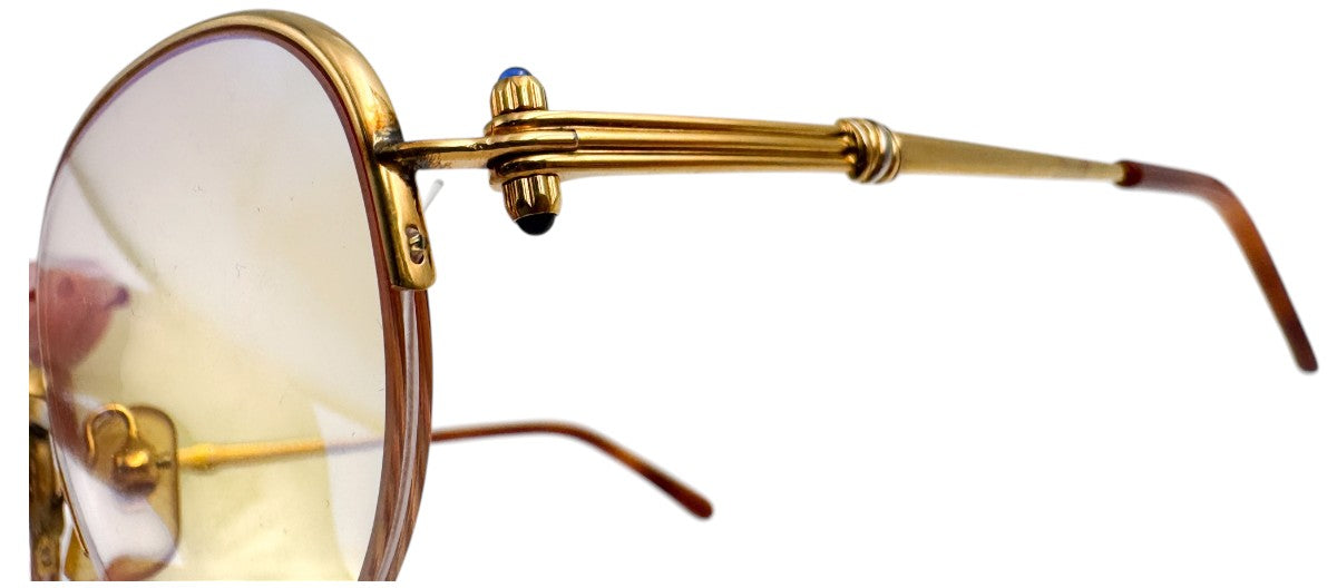 Lunettes Vintage CARTIER Cabochon 130 - Monture N°53