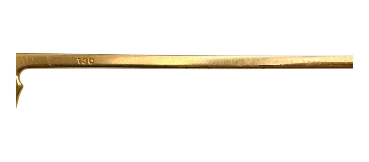 Lunettes Vintage CARTIER Must Santos 130 – Monture de luxe plaquée or Made in France – N°62