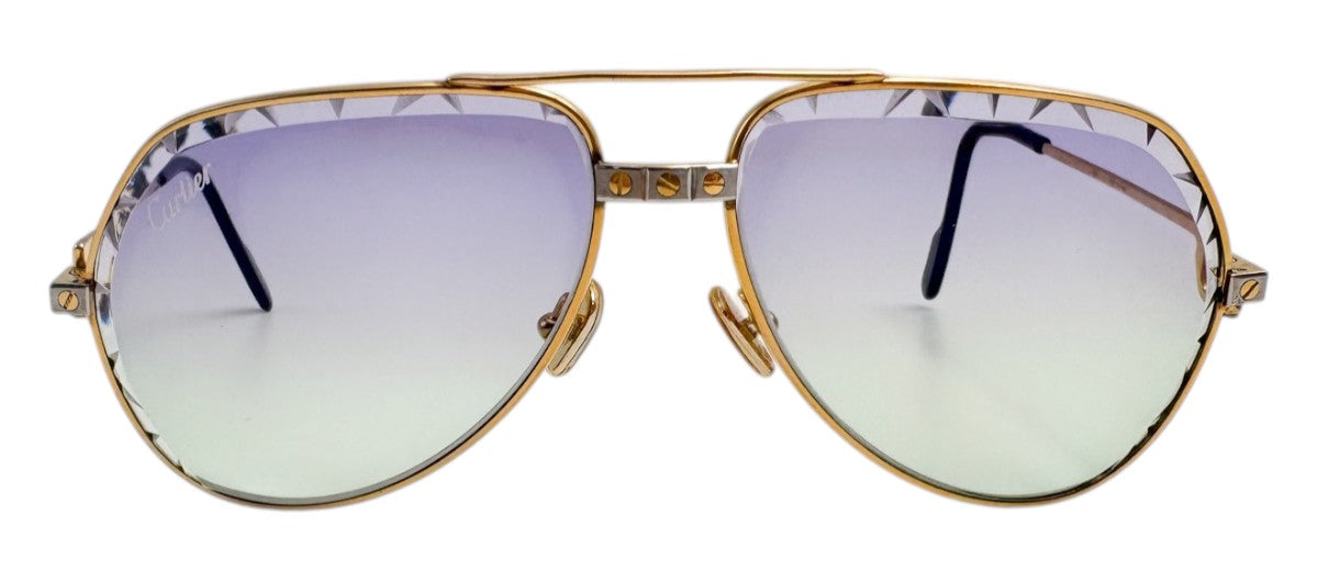 Lunettes Vintage CARTIER Vendôme Santos 130 – Monture collector Made in France – N°41