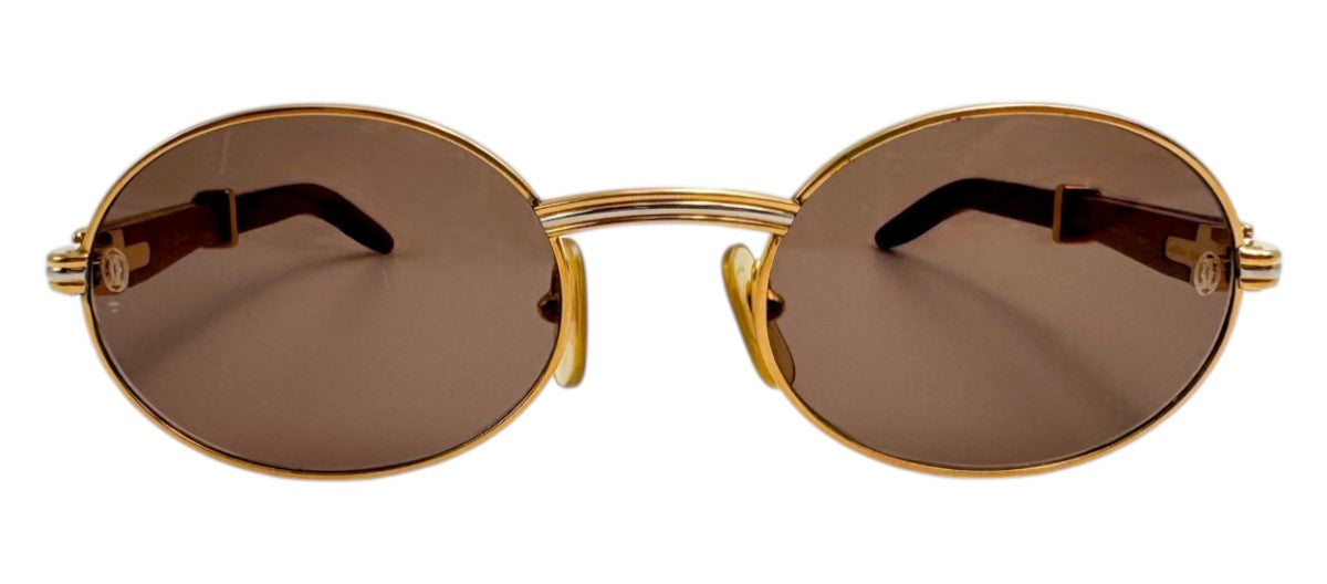 Lunettes Vintage CARTIER Giverny 135b – Monture en bois Made in France – N°61