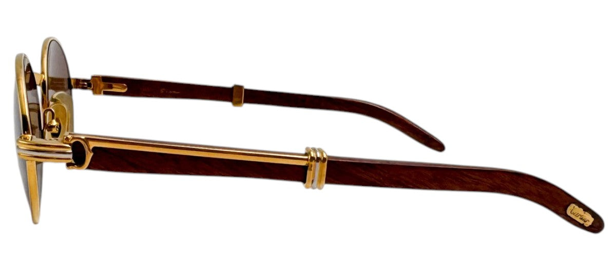 Lunettes Vintage CARTIER Giverny 135b – Monture en bois Made in France – N°61