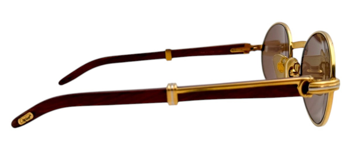 Lunettes Vintage CARTIER Giverny 135b – Monture en bois Made in France – N°61