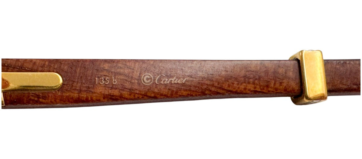 Lunettes Vintage CARTIER Giverny 135b – Monture en bois Made in France – N°61