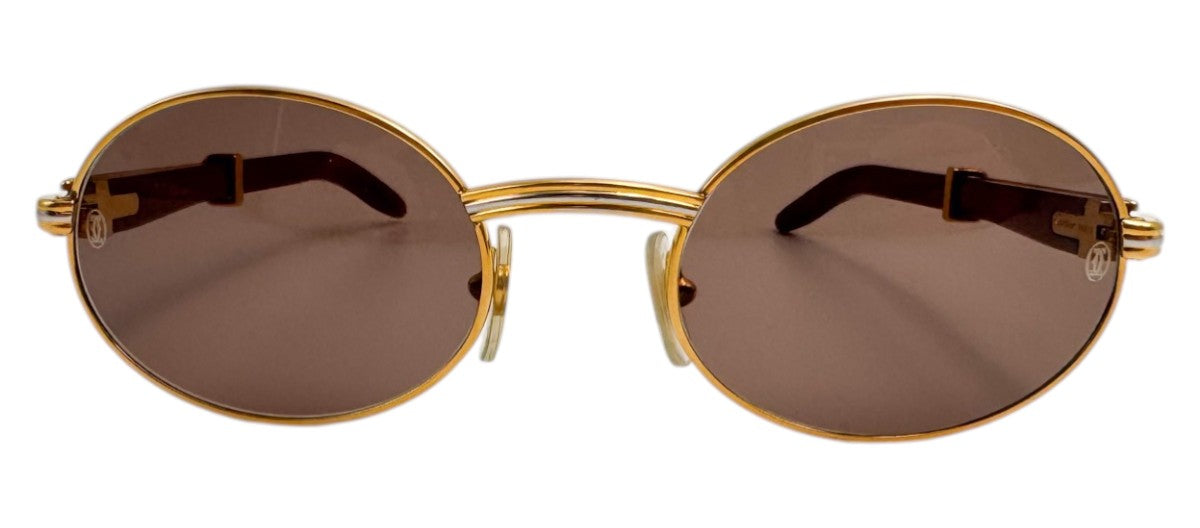 Lunettes Vintage CARTIER Giverny 135b – Monture en bois Made in France – N°54