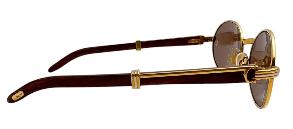 Lunettes Vintage CARTIER Giverny 135b – Monture en bois Made in France – N°54