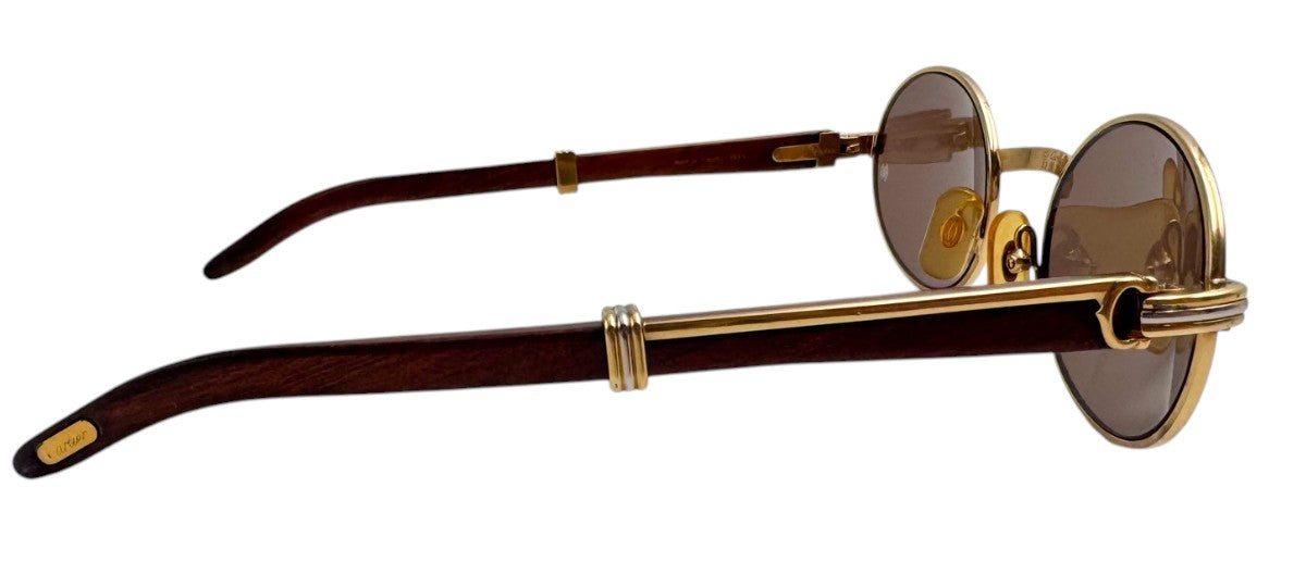 Lunettes Vintage CARTIER Giverny 135b – Monture en bois Made in France – N°6