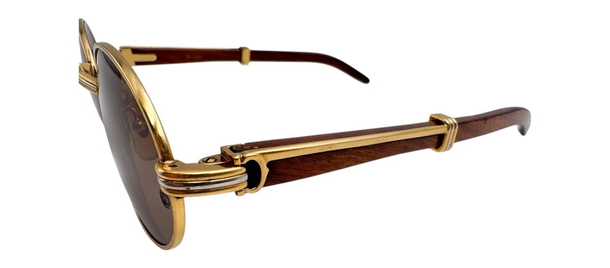 Lunettes Vintage CARTIER Giverny 135b – Monture en bois Made in France – N°6