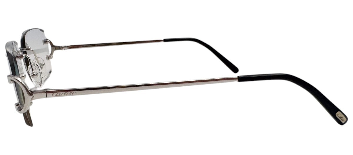 Lunettes Vintage CARTIER BIG C PERCEE 140 - Diamond Cut N°43