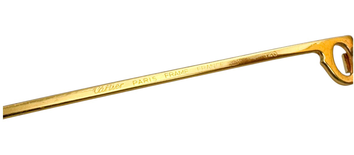 Lunettes Vintage CARTIER Vendôme Santos - Monture de luxe N°52