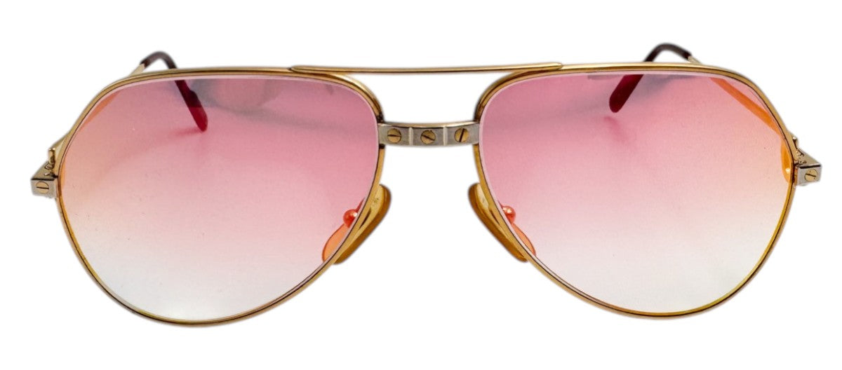 Lunettes Vintage CARTIER Vendôme Santos 140 - Aviateur N°49