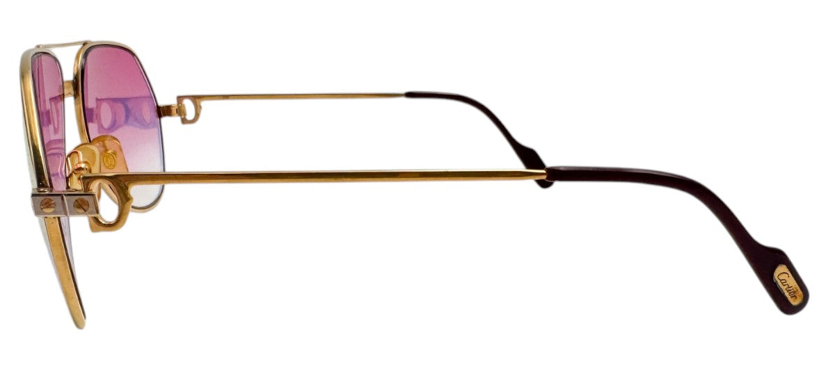 Lunettes Vintage CARTIER Vendôme Santos 140 - Aviateur N°49