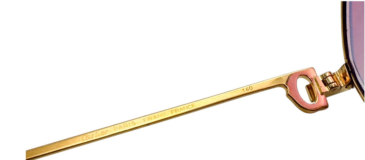 Lunettes Vintage CARTIER Vendôme Santos 140 - Aviateur N°49
