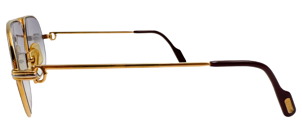Lunettes Vintage CARTIER TANK – Monture de luxe aviateur – N°13