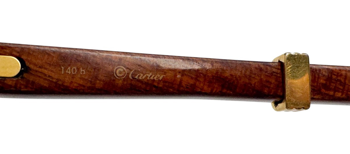 Lunettes Vintage CARTIER BAGATELLE 140b – Monture de luxe 1988 – N°1