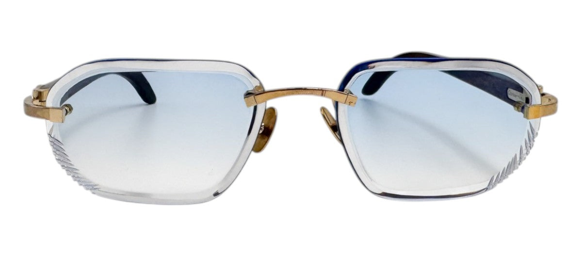 Lunettes Vintage CARTIER PERCÉE 140b - Diamond Cut facettée N°42