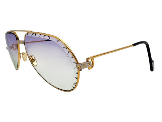 Lunettes Vintage CARTIER Vendôme Santos 130 – Monture collector Made in France – N°41