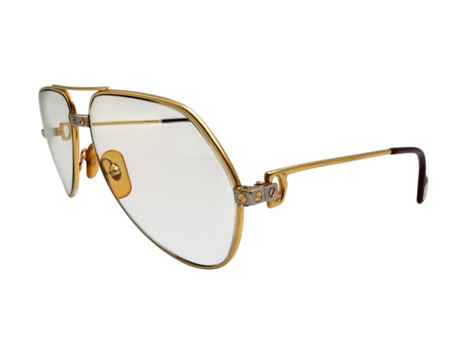 Lunettes Vintage CARTIER Vendôme Santos 130 – Monture collector Made in France – N°5