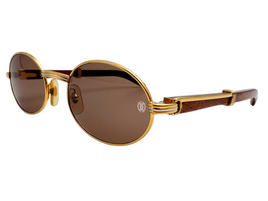 Lunettes Vintage CARTIER GIVERNY 135b – Monture en bois Made in France – N°61