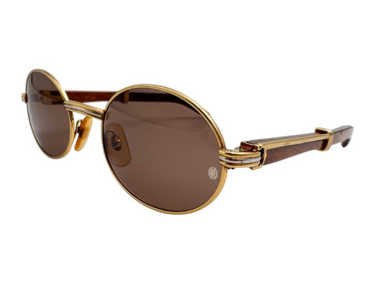 Lunettes Vintage CARTIER GIVERNY 135b – Monture en bois Made in France – N°6