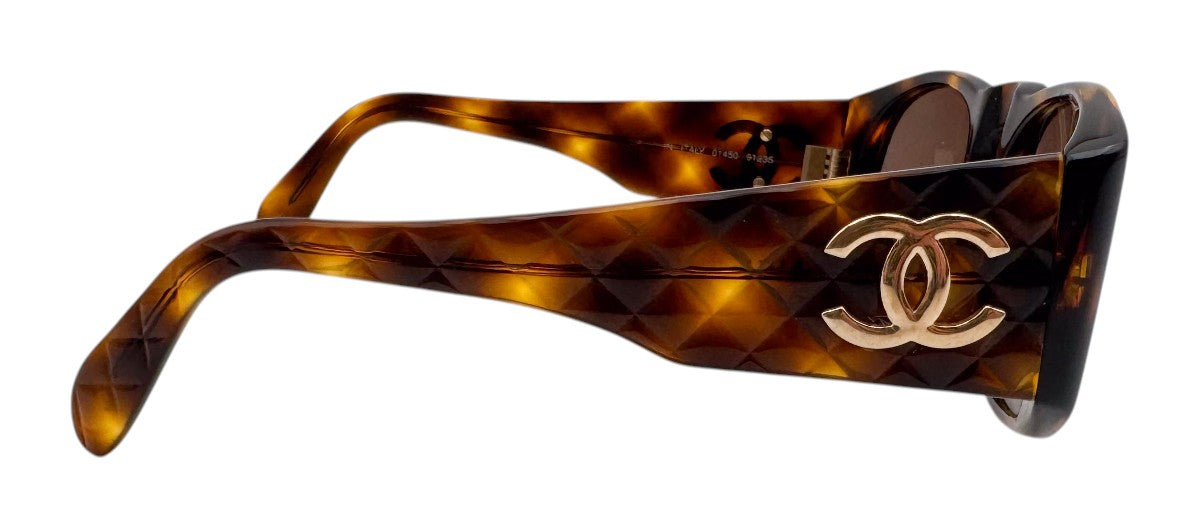 Lunettes de soleil matelassées Vintage CHANEL 01450 91235 N°6