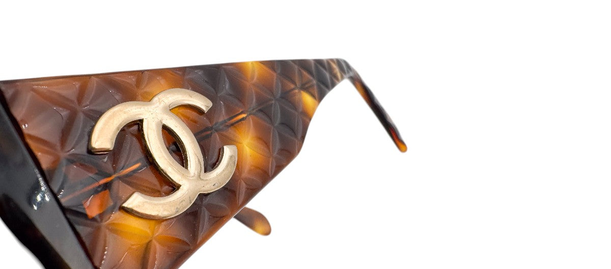 Lunettes de soleil matelassées Vintage CHANEL 01450 91235 N°6