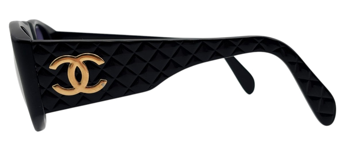 Lunettes de soleil matelassées Vintage CHANEL 01450 94305 N°13
