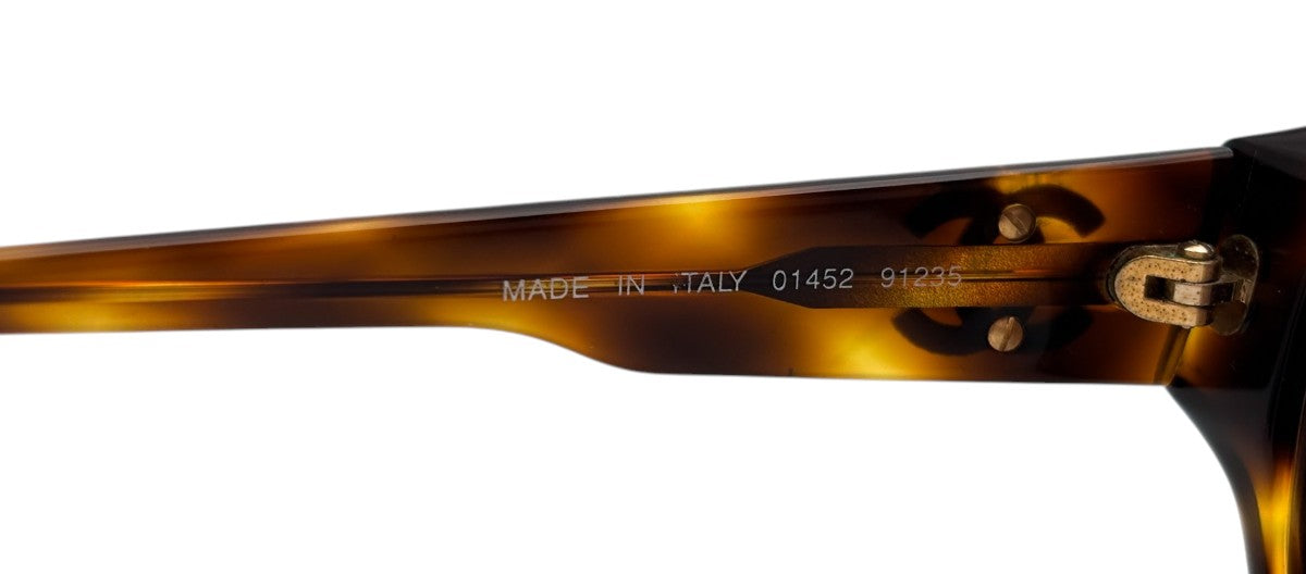 Lunettes de soleil en écaille Vintage CHANEL 01452 91235 N°15