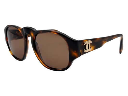 Lunettes de soleil en écaille Vintage CHANEL 0006 80 N°17