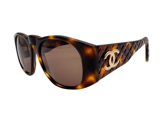 Lunettes de soleil matelassées Vintage CHANEL 01450 91235 N°6