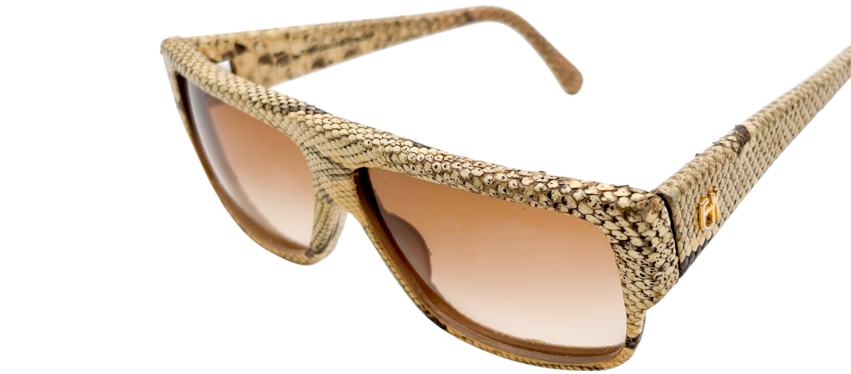 Lunettes EMMANUELLE KHANH PARIS 10640 GENUINE PYTHON – Collector Vintage