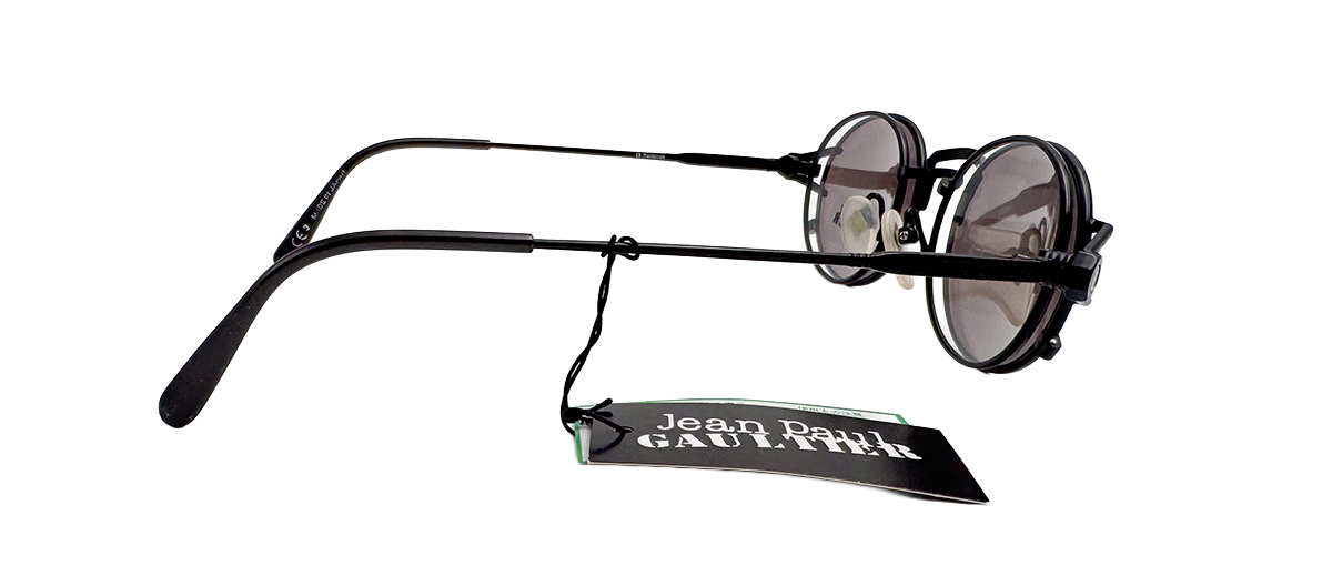 Lunettes Vintage JEAN PAUL GAULTIER 56-7110 avec clips solaires – Made in Japan années 90 – N°27