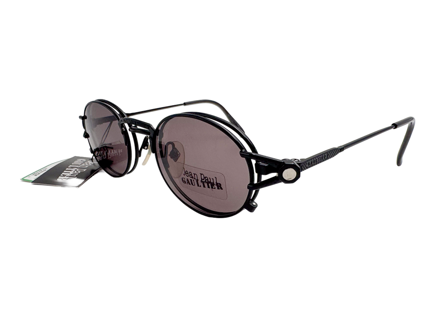 Lunettes Vintage JEAN PAUL GAULTIER 56-7110 avec clips solaires – Made in Japan années 90 – N°27
