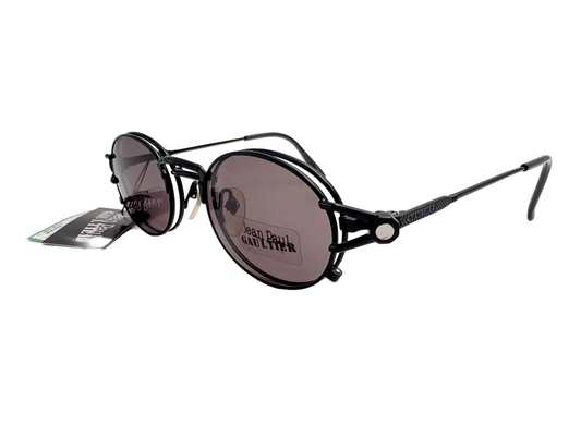 Lunettes Vintage JEAN PAUL GAULTIER 56-7110 avec clips solaires – Made in Japan années 90 – N°27
