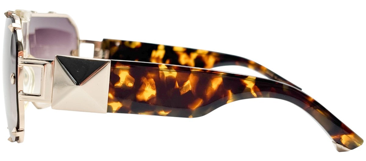 Lunettes LINDA FARROW Projects x GILES GD1C1 (écaille & clous)