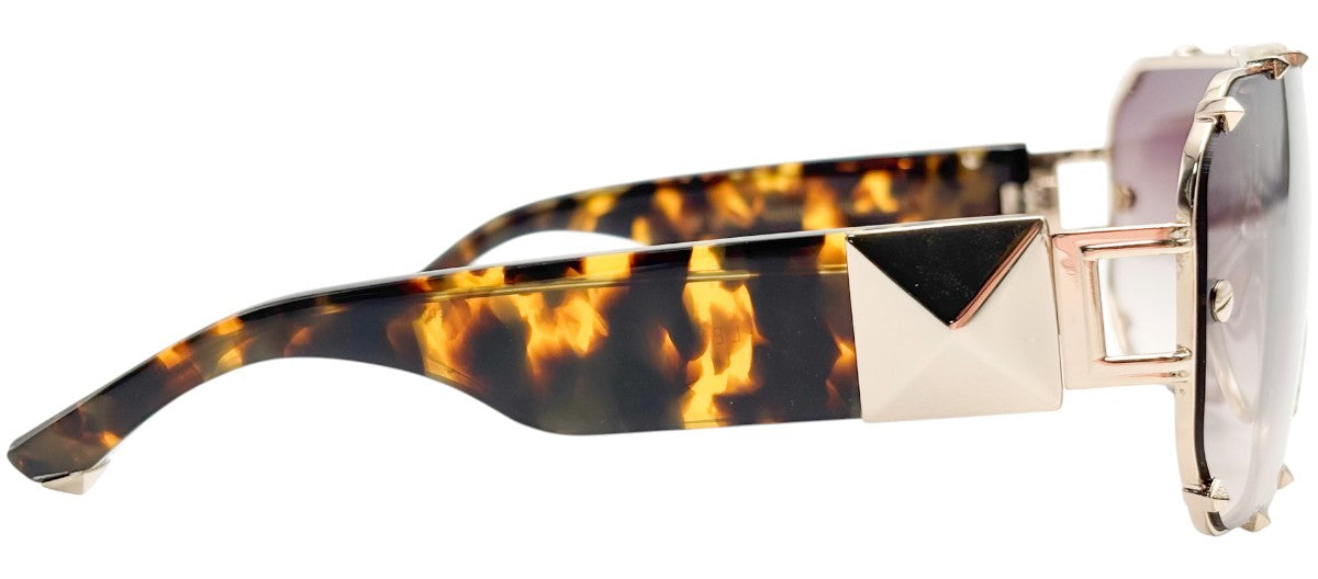 Lunettes LINDA FARROW Projects x GILES GD1C1 (écaille & clous)