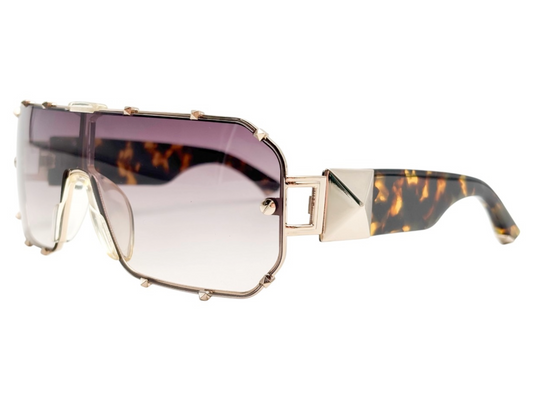Lunettes LINDA FARROW Projects x GILES GD1C1 (écaille & clous)